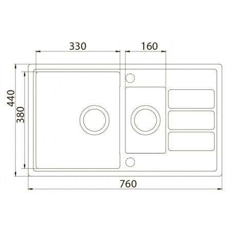 Мойка ZORG ECO-4 бежевая (без вентиля)